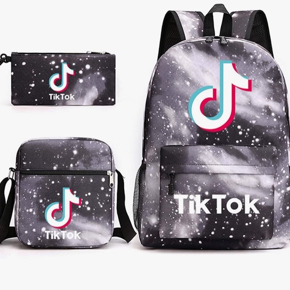 COPY - TIK TOK BACKPACK AND MATCHING SETS 3 piece… - Picture 1 of 1